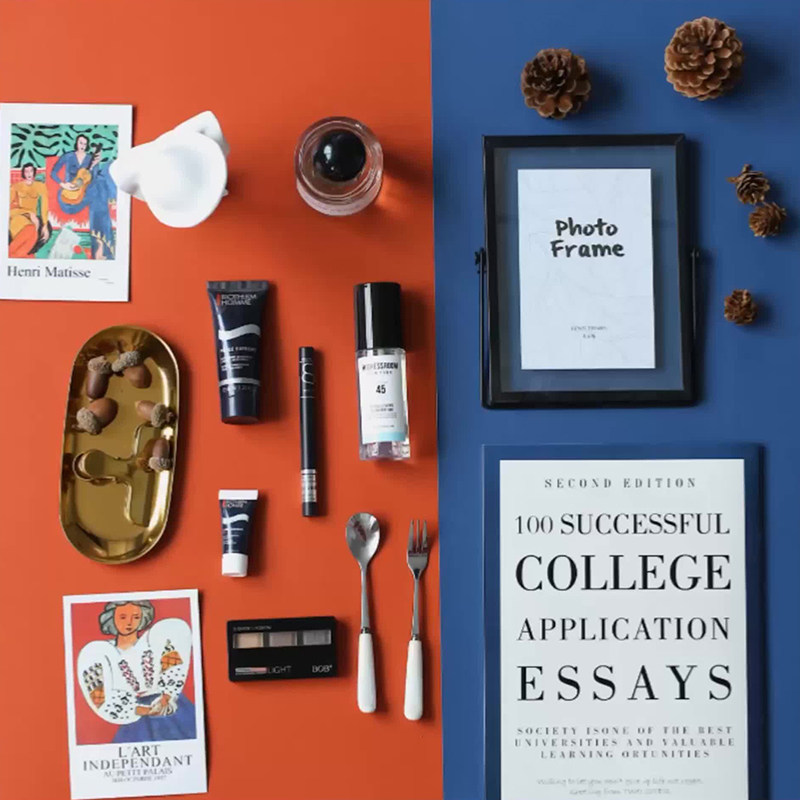 Morandi color background paper ins Net red wind literary and art small fresh Solid color photography background cloth static product photo props Double-sided cardboard waterproof Taobao shooting swing shot color background board