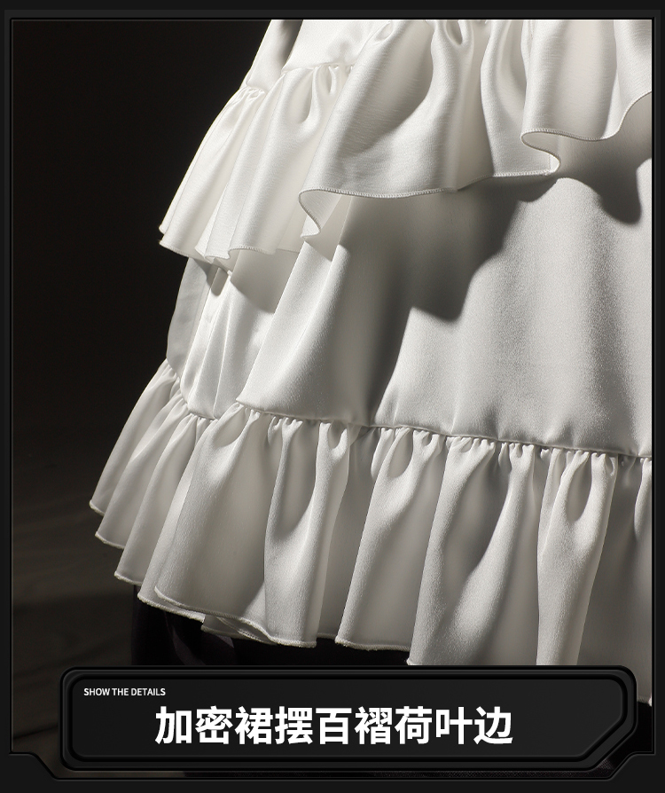 Alexandrina Sebastiane Rina Cosplay Perücke Zenless Zone Zero Kopfband Frauen Halloween Dienstmädchen Uniform Haushalt Haar 24