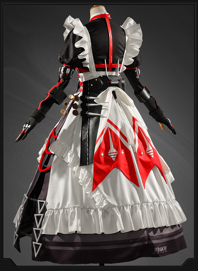 Alexandrina Sebastiane Rina Cosplay Perücke Zenless Zone Zero Kopfband Frauen Halloween Dienstmädchen Uniform Haushalt Haar 31