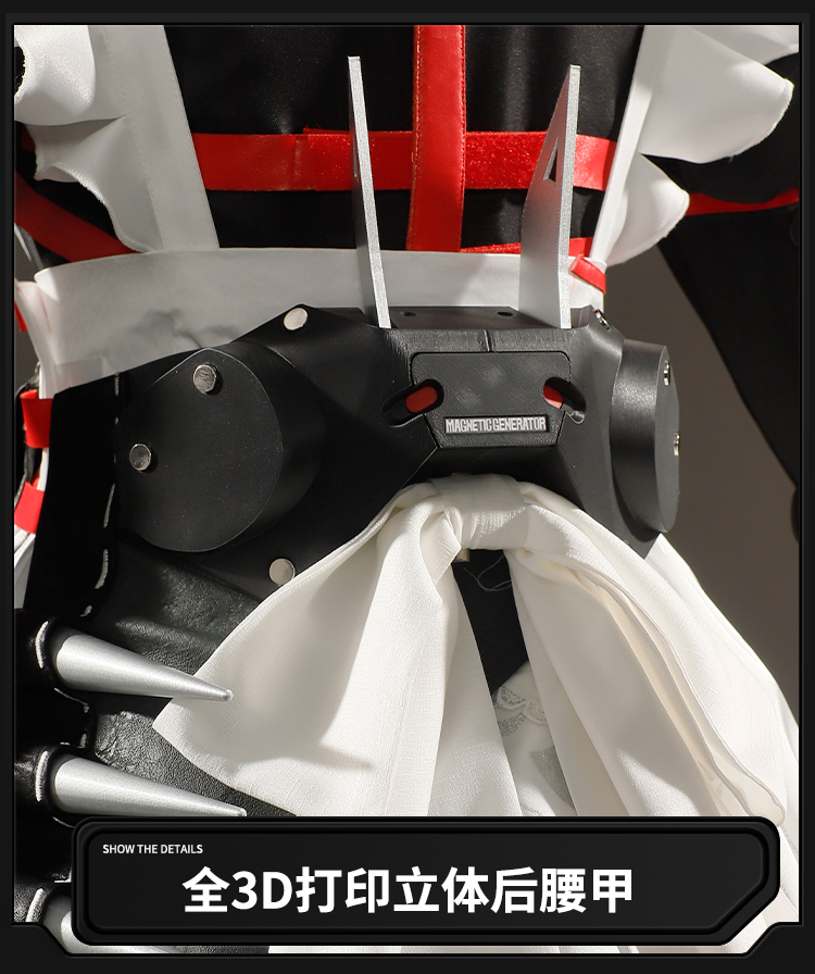 Alexandrina Sebastiane Rina Cosplay Perücke Zenless Zone Zero Kopfband Frauen Halloween Dienstmädchen Uniform Haushalt Haar 33