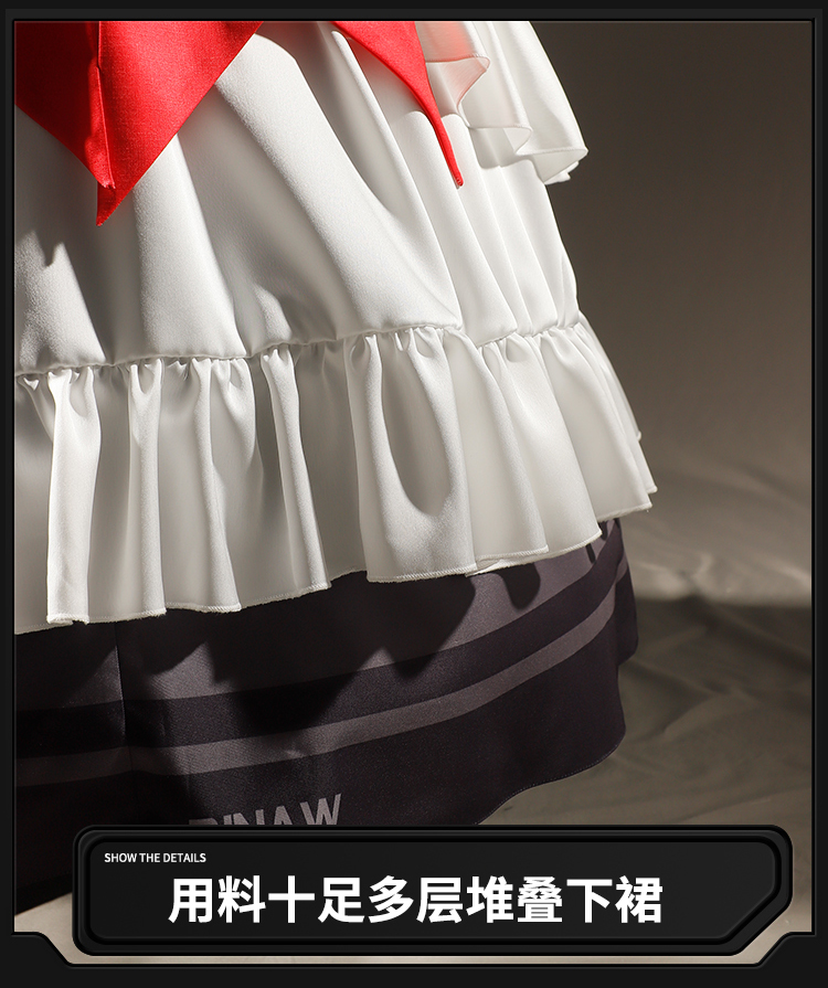 Alexandrina Sebastiane Rina Cosplay Perücke Zenless Zone Zero Kopfband Frauen Halloween Dienstmädchen Uniform Haushalt Haar 35