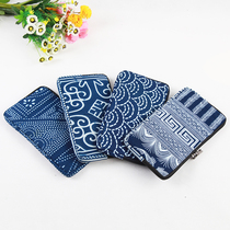 Guizhou ethnic crafts batik wax print clutch bag coin purse mobile phone bag boutique souvenir