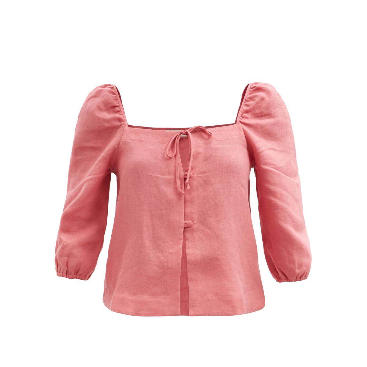 Casa Raki Nicola Square Collar Linen Thin Veil Clothing 2022 Spring Summer Luxury Women