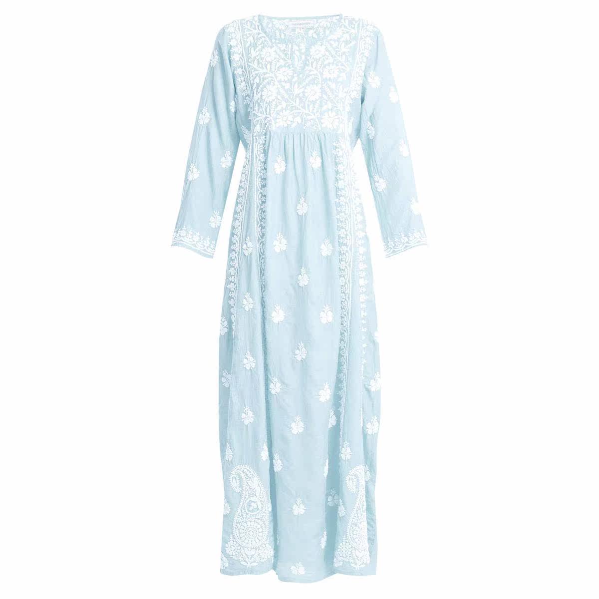 Muzungu Sisters flower embroidery genuine silk dress 2022 new spring summer ladies luxury