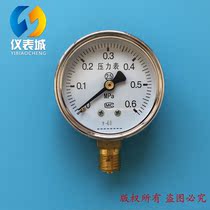 Radial common pressure Y-40 Y-40 Y-60 Y-100B Y-100B gauge water pressure gauge