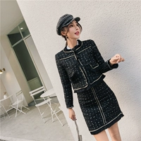 Осенняя юбка с кисточками, комплект, коллекция 2021, высокая талия, в западном стиле