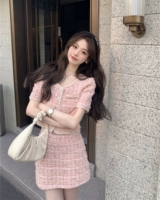 Комплект, юбка, куртка, подходит для подростков, в стиле Шанель, короткий рукав