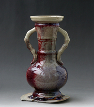 Early old coal kilns burnt porcelain specimen handpulled embryobamboo festival bottle revered traditional craftsmanship