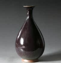 Jun porcelain Zhu sand Clay Pot Spring Bottle Traditional Crafts Old Kilns Coal Burning Leaves New Hand Sign