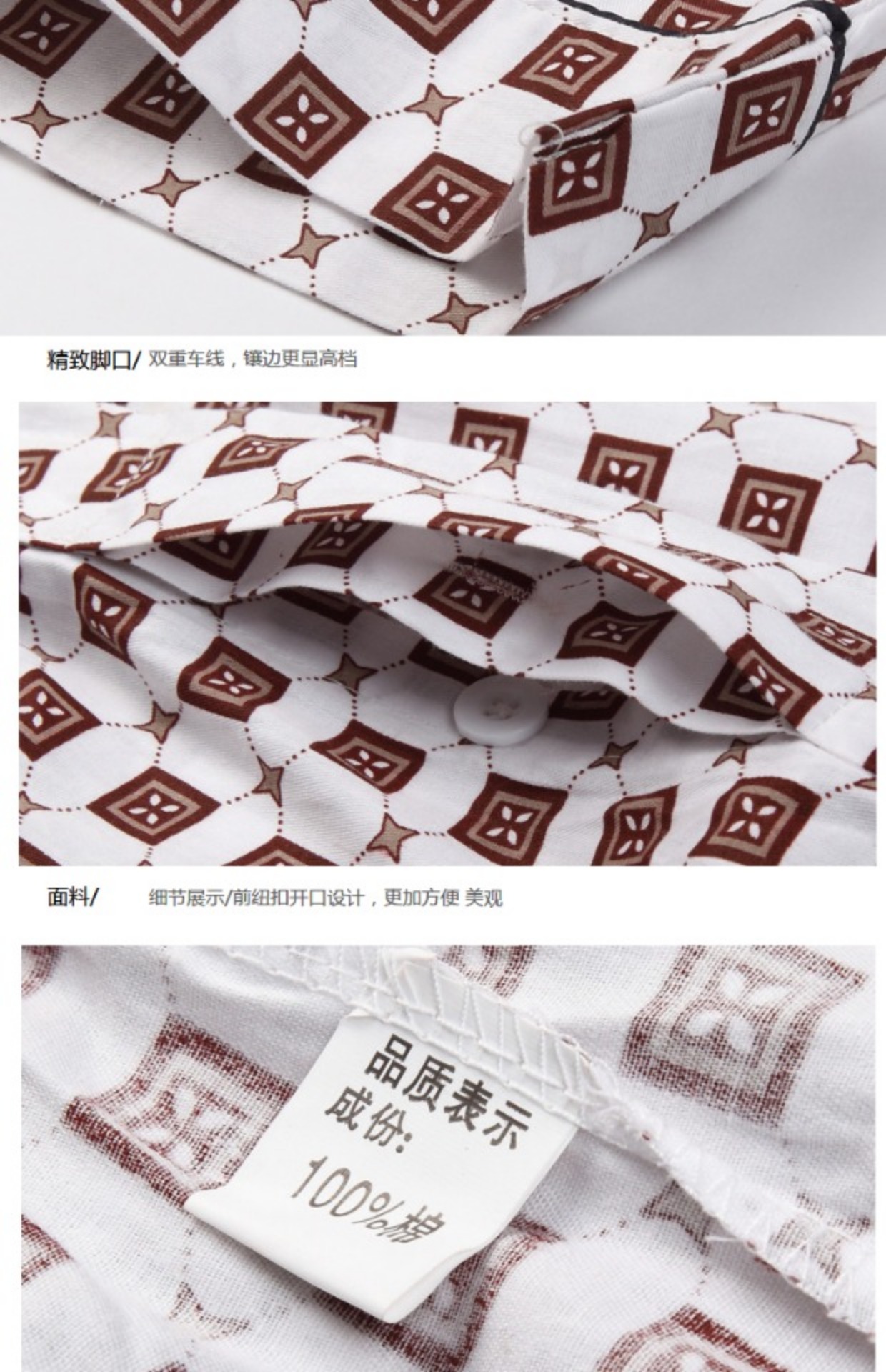 Quần Pyjama cho nam Quần dài mùa xuân và mùa hè Cotton Phần mỏng dành cho người trung niên quần đôi mặc nhà