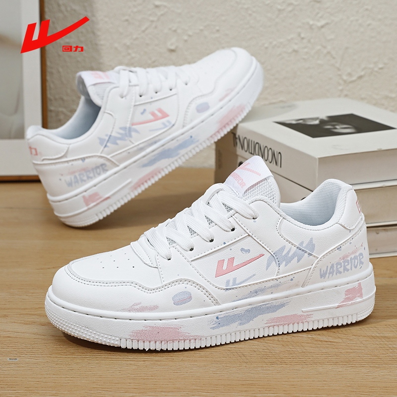 Pull-Back Sneakers, Summer Breathable White Couple Shoes, Versatile Student Graffiti White Shoes, Hand-Painted Personalized Pink Men's Shoes
