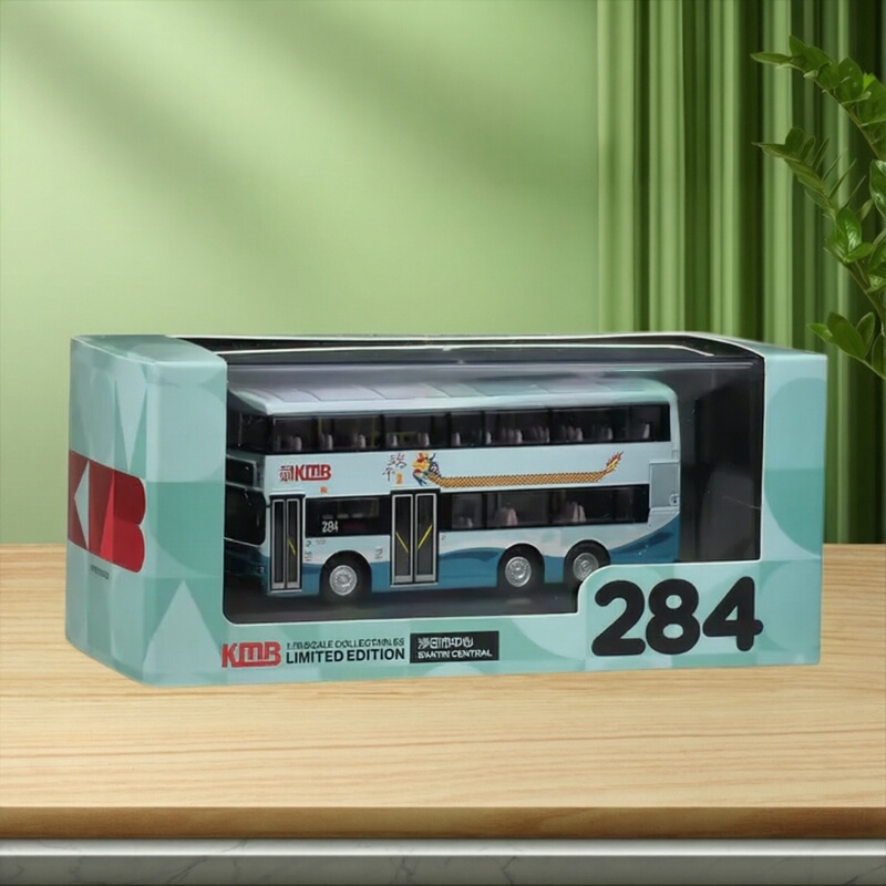 Creative Model Shop 1:76 Kmb Dennis Giant Dragon Air Conditioning 10m Metal Bus Dragon Boat Advertisement