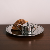 Made in Japan 18-8 stainless steel French retro afternoon tea coffee sugar cube sugar jar spice jar container