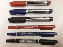 Promotional marker oily pen jia nong xing black red and blue quick-drying signature da tou bi water pen gou xian bi hui hua bi