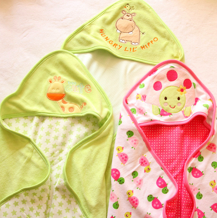 Baby bag is carried by cotton double layer baby bag is carried by blanket four seasons spring and autumn style baby cloak newborn products