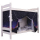 Student bed curtain mosquito net dormitory integrated blackout single bed lower bunk for men and women fully enclosed princess ins style