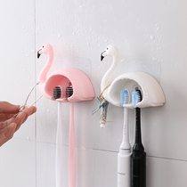 Toothbrush holder suction cup type cute multifunction dental tool holder free of punch toilet suction wall type toothbrush holder