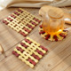 Vegetable mat heat insulation pad table pad coaster bowl anti-scalding pot pad plate bamboo pad home place mat heat-proof heat-resistant bowl pad