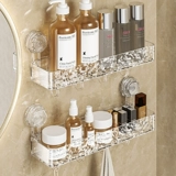 Угловая полка на присоске для ванной комнаты, туалетная комната, туалет, умывальник, настенная настенная гофрированная полка для хранения, кухня