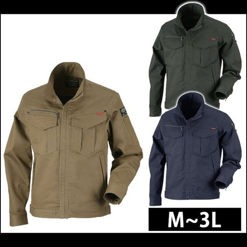 Export Japan Spring and Autumn Collar Short tooling Working clothes Jacket Outdoor Operation Jacket Flawless Product 6770