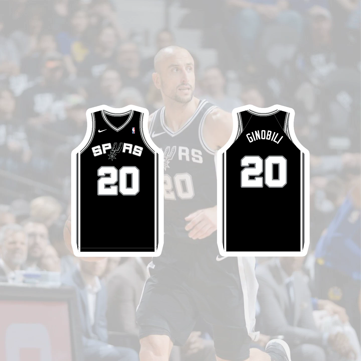 Пластиковая холодильная магнитная наклейка SPURS оригинальная Lippack Big3 Дункан Джиноболи Сан-Антонио Спёрс