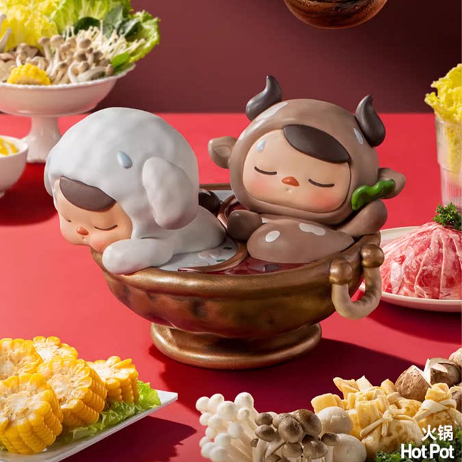 今天在游戏里摸了好久泡泡玛特美食盲盒,治愈感拉满_潮玩盲盒_淘宝游戏网