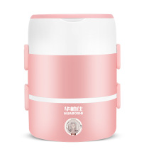 The heated lunch box can be plugged into the electric heating meal artifact for office workers. It is a self-heating lunch box with steamed rice and rice insulation. It is portable.