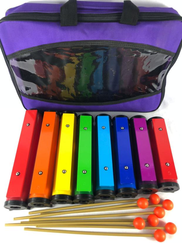 Orff percussion music teaching aids professional eight-tone aluminum plate piano brick sound block 8-tone percussion piano playing
