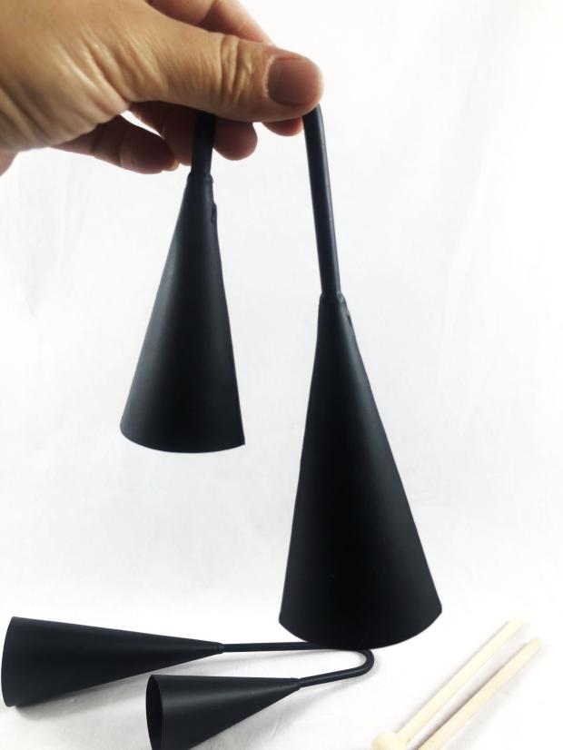 Percussion instrument accompaniment instrument Double sound horn High bass Bass Metal Bull Bell Agogo Metal Double Rattle