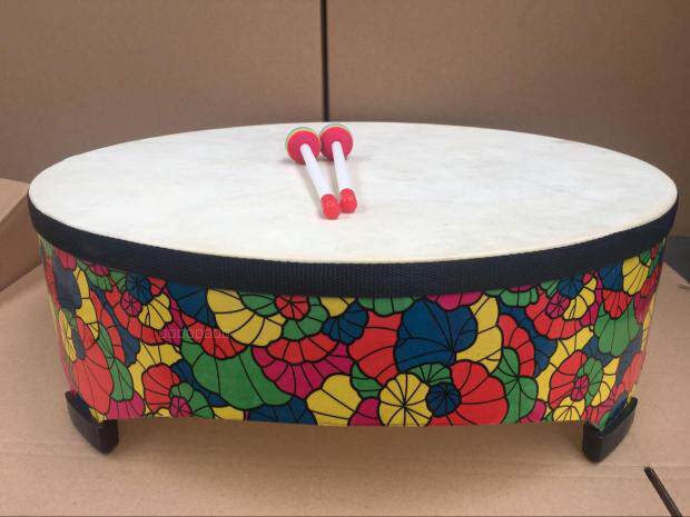 Olff Music Percussion Instruments Teaching Aids Infant Teaching Toys Wooden Sheep Leather Earth Drum Set Drums