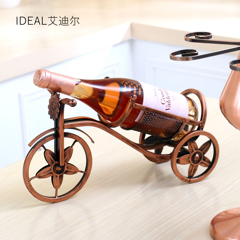 Red Wine Rack Swing Piece Creative Tour Wagyu Red Wine Rack Vintage Wine Bottle Shelf European-style Modern Minima Wine Rack