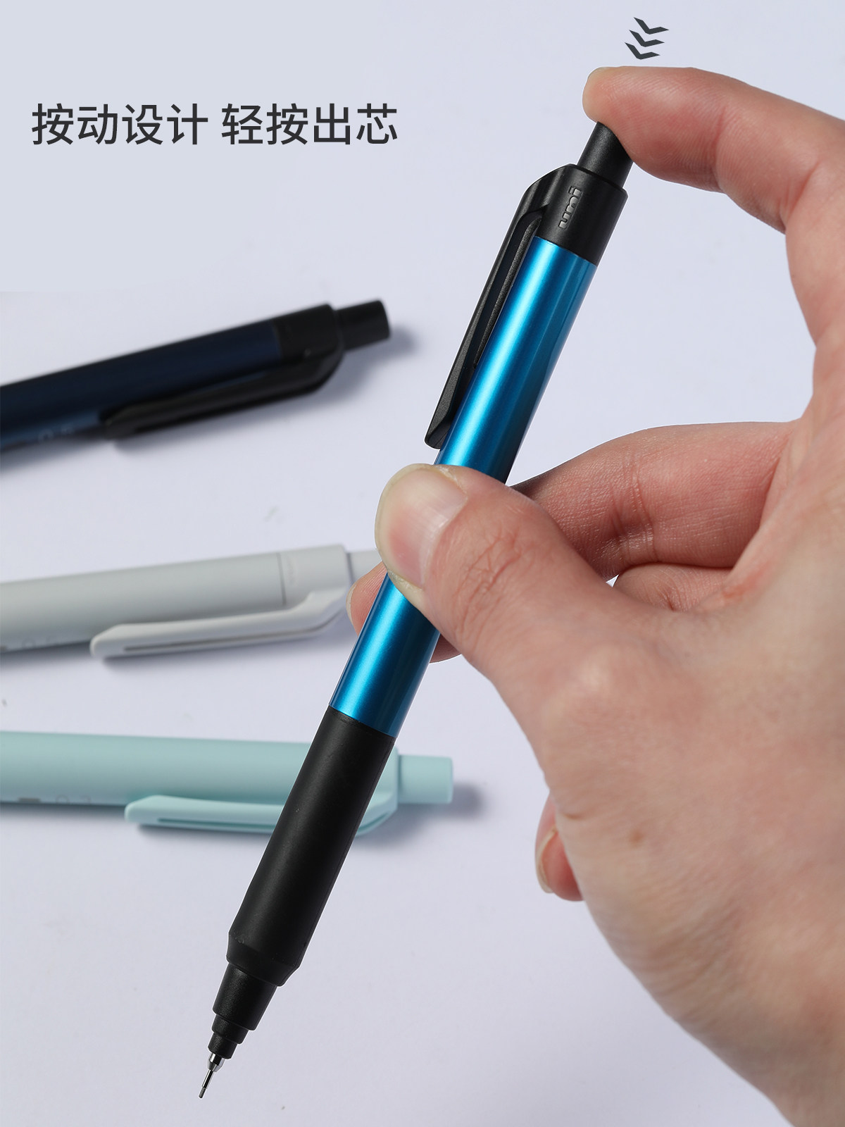 Black Technology Pencil Japan Uni Mitsubishi Lead Core Self-Rotating Mechanical Pencil M3/5-Ks Upgraded Version Kuru Toga Student Writing Not Easy to Break Lead Drawing Sketching 0.3/0.5mm Official Website