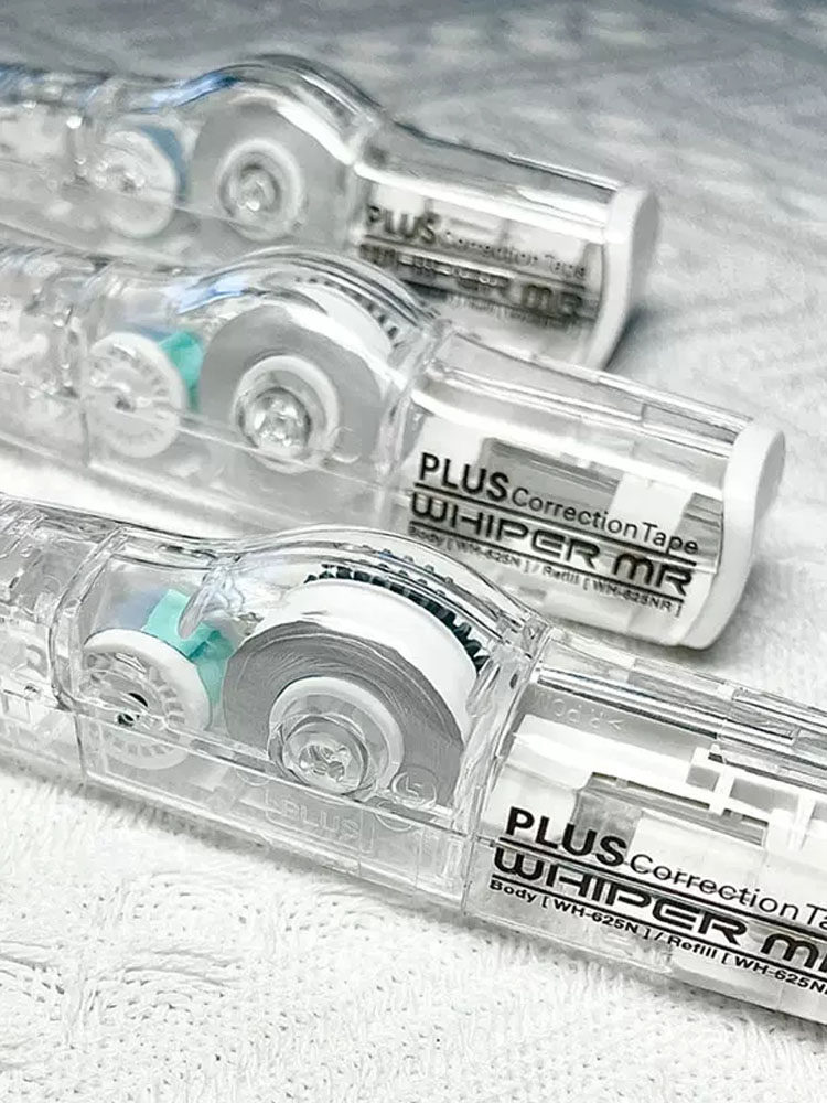 Japan Plus Correction Tape Limited Edition Fully Transparent Large Capacity Refillable Core Student Correction Tape Economical Pack Correction Tape for Boys Refillable Core Cute Girl Stationery Correction Tape Supplies