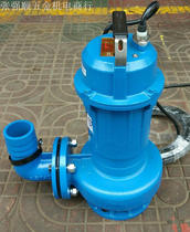 Guangdong Lingxiao pump WQ25-10-1 5KW sewage pump sewage sewage submersible electric pump 1 5KW sewage pump