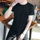 Ưu đãi đặc biệt 9,9 nhân dân tệ Áo thun nam tay ngắn màu rắn V-cổ Slim Đàn ông cỡ lớn chạm đáy áo sơ mi nửa tay áo thun t