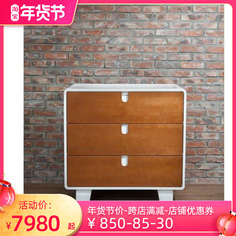 US imported Bloom retro baby room furniture changing table finishing cabinet storage cabinet short cabinet
