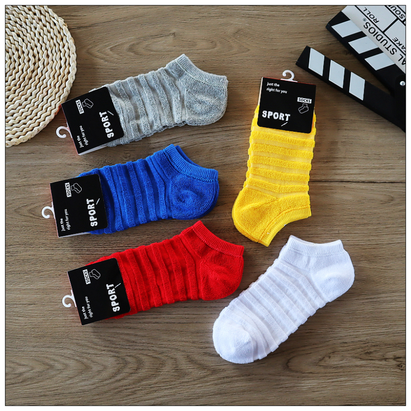 Extremely Soft Low-Cut Socks, Caterpillar Colorful Socks, Sports Socks, Spring, Summer, and Autumn Invisible Men's Socks