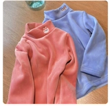 Двусторонное бархатное удерживающее тепло демисезонное термобелье, детская толстовка, приятный телу лонгслив, увеличенная толщина