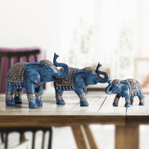 Zhaocai Elephant Living Room Wine Cabinet TV Cabinet Ornaments Creative Home Porch Decoration Wedding Gifts