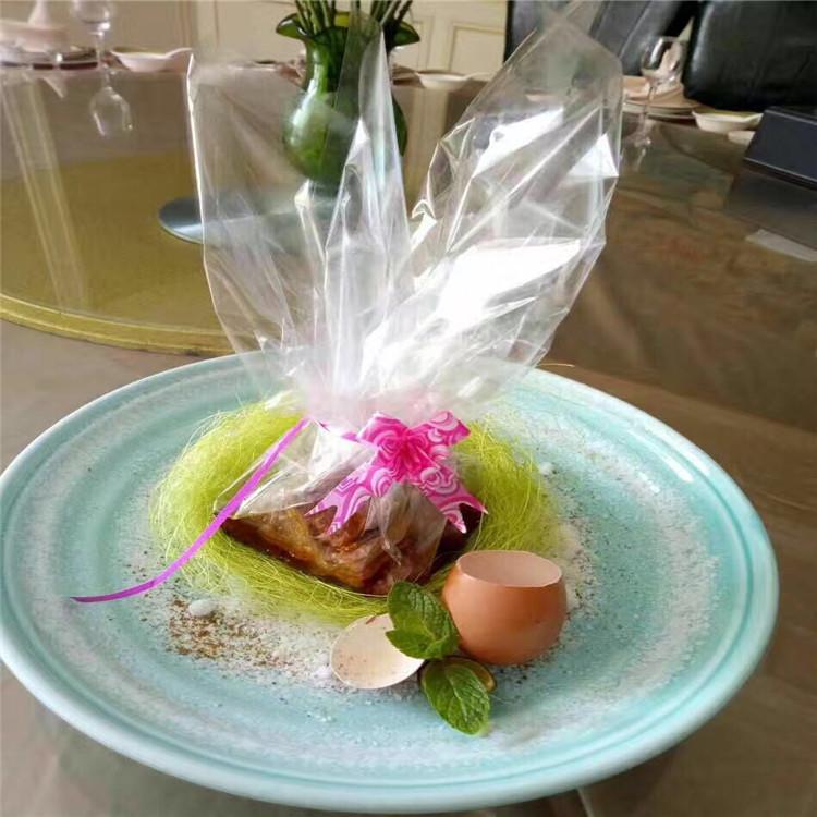High temperature cooking paper glass paper molecular cooking kitchen with bow tip pull fixture decoration