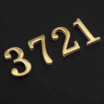 Customized Pure Brass house number number size English letter house number plate number number identification house number plate number plate
