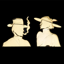 High-end metal mens and womens toilet signs gold foil toilet signs toilet door number custom signs