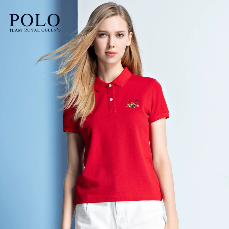 Paul mùa hè mới áo sơ mi nữ áo thun ngắn tay cotton của phụ nữ là áo thể thao mỏng thường áo polo nữ - Áo phông