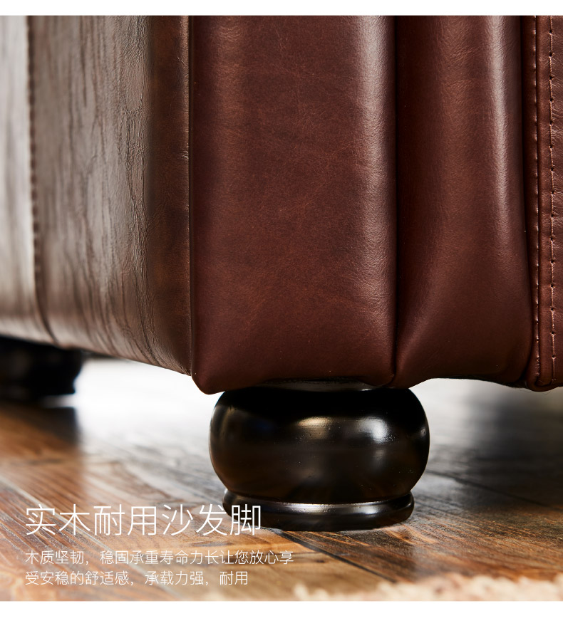 Ý Mỹ nhà da sofa da sofa Nghệ thuật 1 + 2 + 3 ghế sofa ghế sofa nội thất căn hộ kích thước phòng khách - Ghế sô pha sofa giường