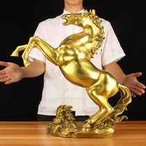 Extra large copper jump horse ornaments copper horse ornaments