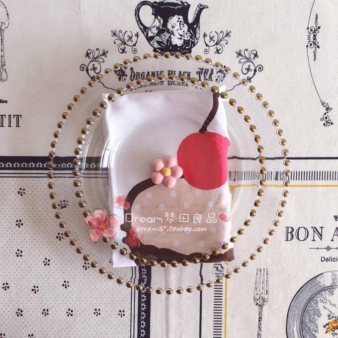  Dream field Liangpint] Western-style idea Phnom Penh Round bead glass dinner plate fruit tray sweet pint wedding swing