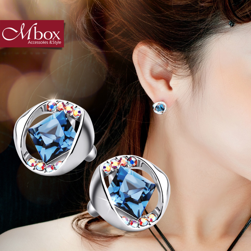 Usd 34 74 Mbox Stud Femininity Korean Version Featuring Swarovski Mbox Stud Femininity Korean Version Featuring Swarovski Element Crystal Earrings Bloom
