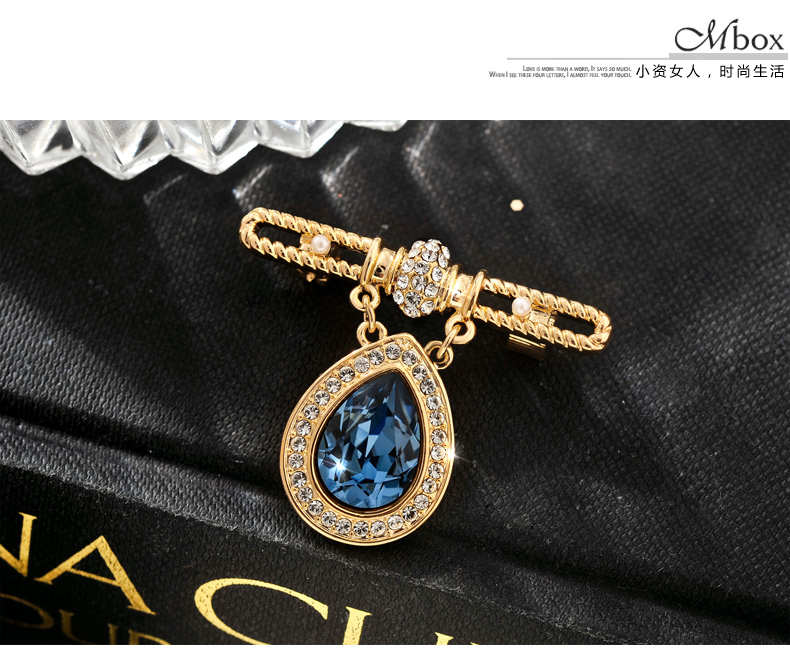 Broche femme MBOX en cristal autrichien - Ref 1187468 Image 12