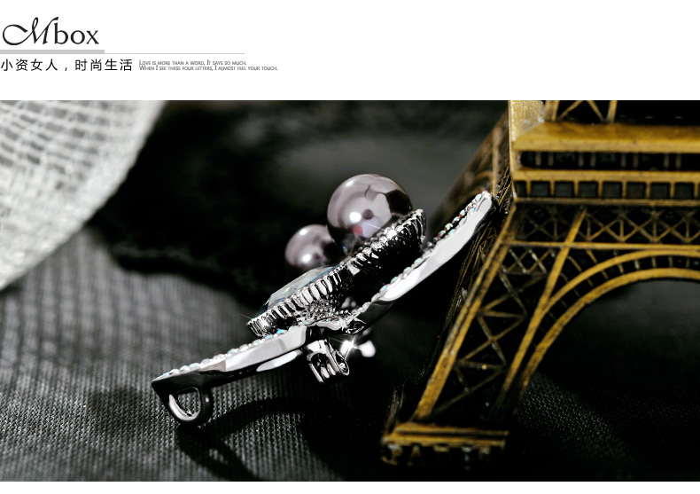 Broche femme MBOX en cristal autrichien - Ref 1177093 Image 12