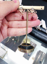 Japan Direct Mail Mail postage hollow bow earrings K10 gold